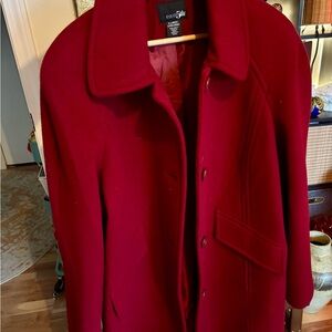 Vintage 80% wool Red Coat. East 5th